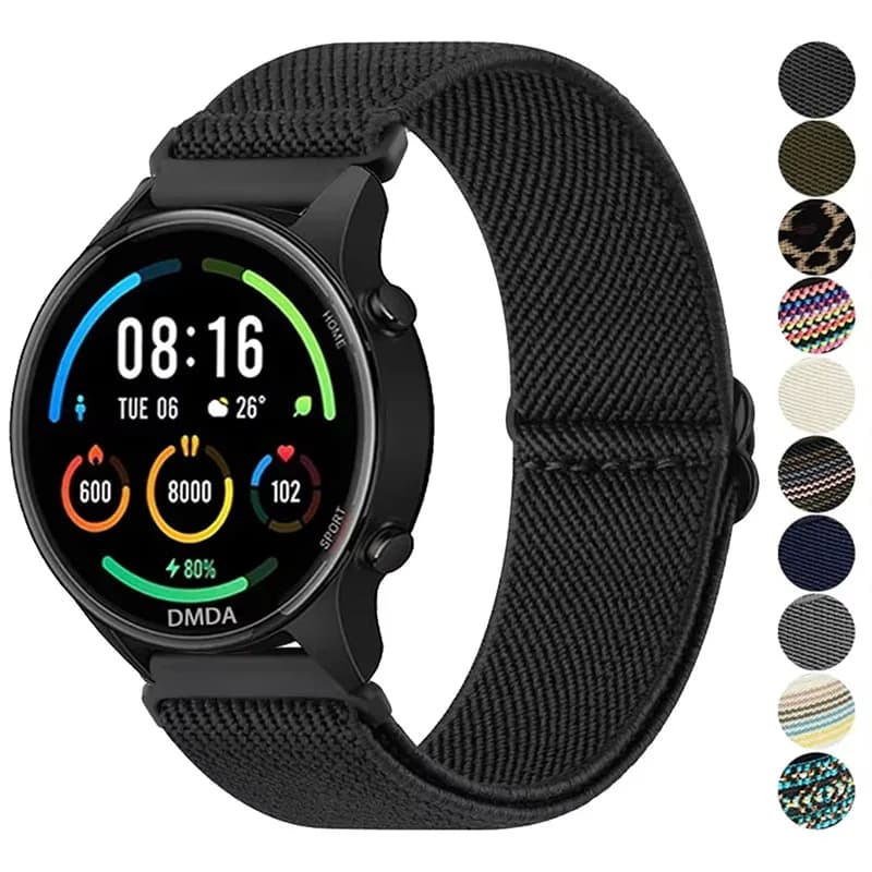 Cinturino elastico lucido da 20mm/22mm per Samsung Galaxy Watch 7/6/5/pro/4/classic/Active 2 Bracciale Bohemian Pride Huawei GT 3-2-e band