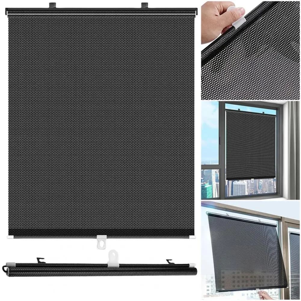 40/45/50 centimetri Auto Tende A Rulli Ventosa Blackout Parasole Privacy Shades Per La Cucina Finestra di Ufficio Tenda parasole