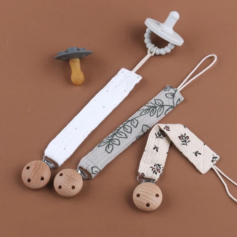 Clip per ciuccio in tessuto di cotone Massaggiagengive per bambini Corda appesa Catena Succhietto Prodotto infermieristico essenziale per neonati