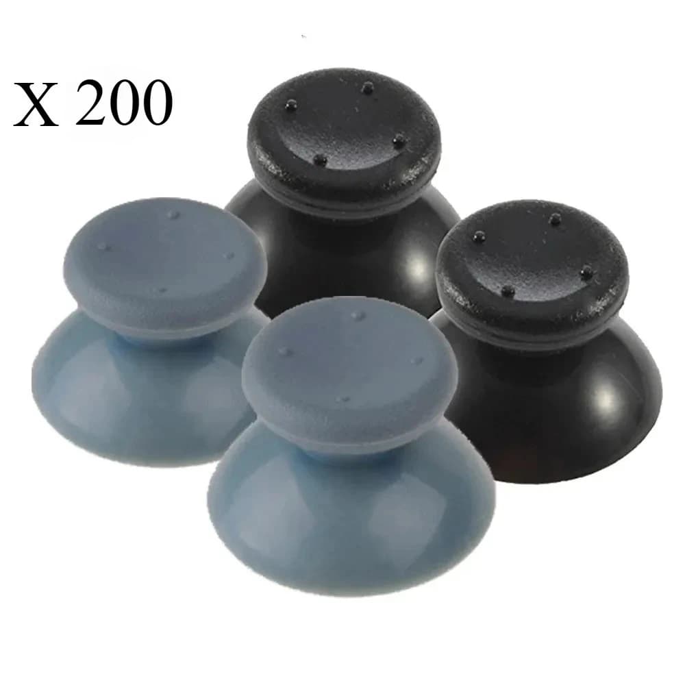 200 pz per controller Microsoft Xbox 360 Nero/Grigio Analogico Stick Thumbsticks Joystick Cap Fungo Testa Grip Cover