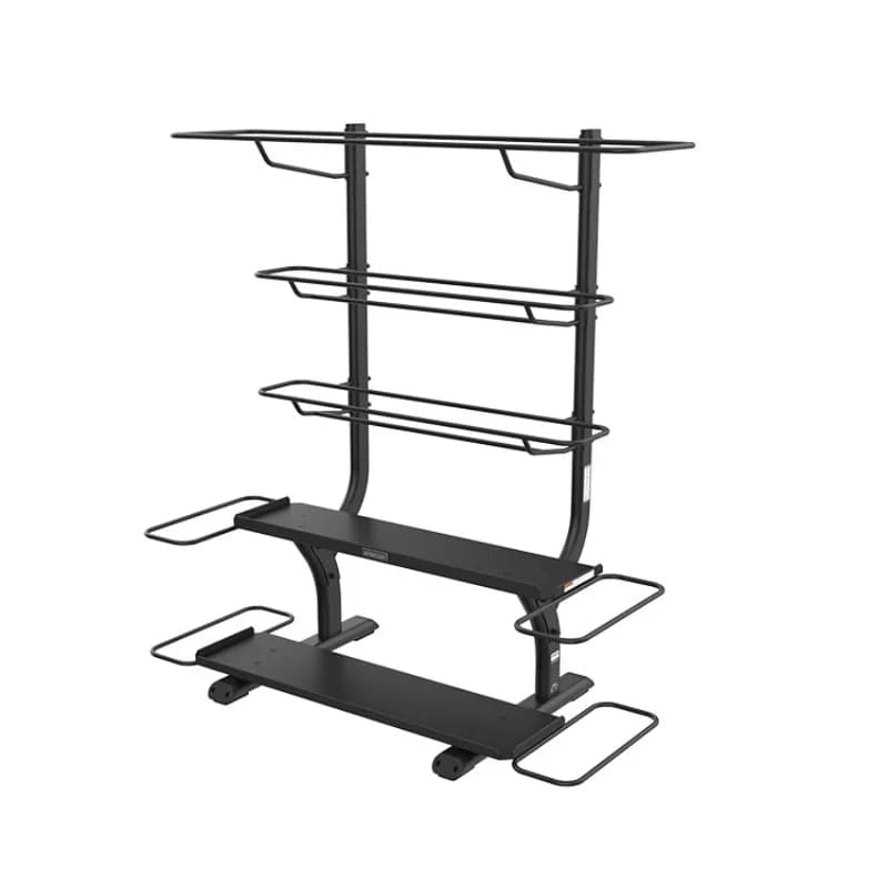 Dual layer kettlebell door, gym accessories, yoga mat, medical ball accessories, horizontal file holder