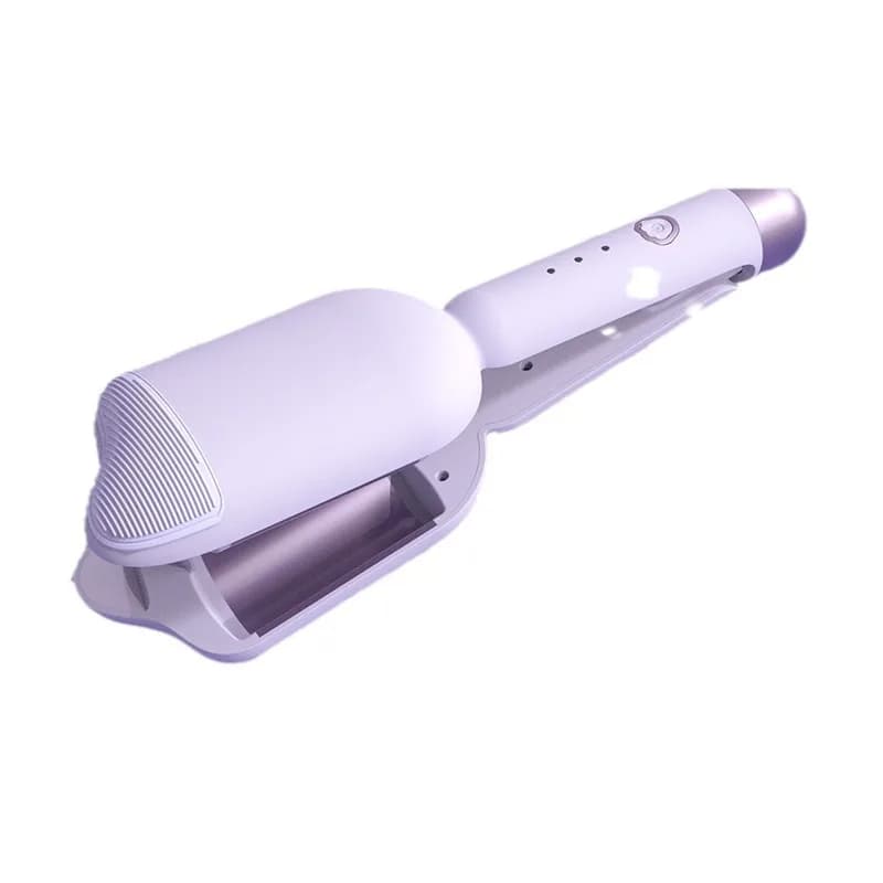 Uovo-shaped curling 36mm with Negative Ions, Long-lasting Corrugated Effect, Use on Wet and Dry Hair