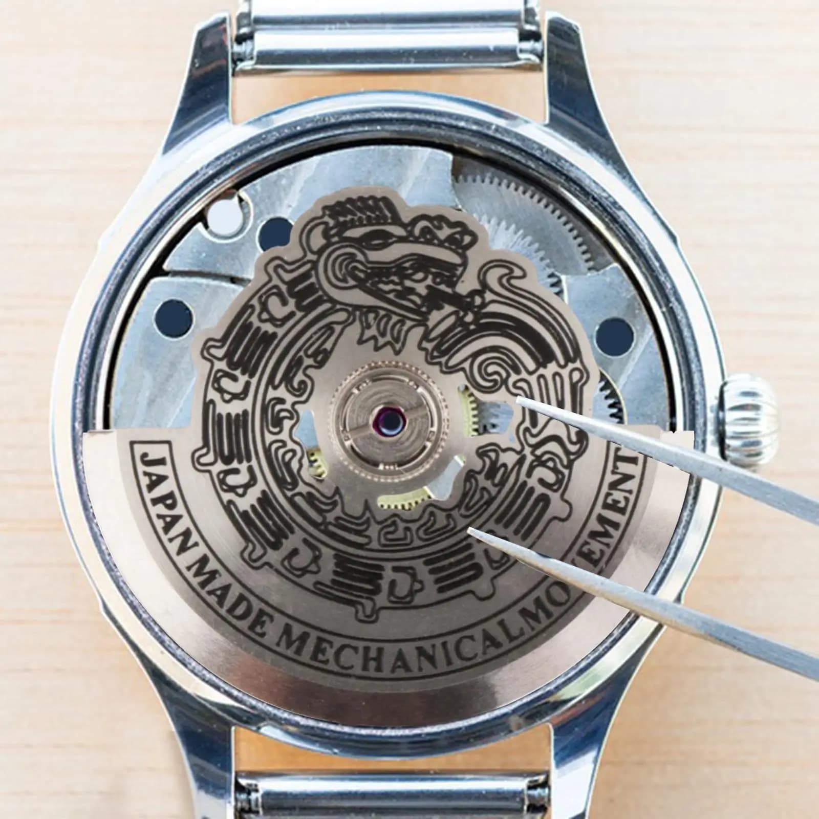 Movimento Automatico Meccanico per Orologio, Rotore a Martello, Accessori per Orologi da Polso, Parte del Peso Oscillante per 7S26, per Gioielleria
