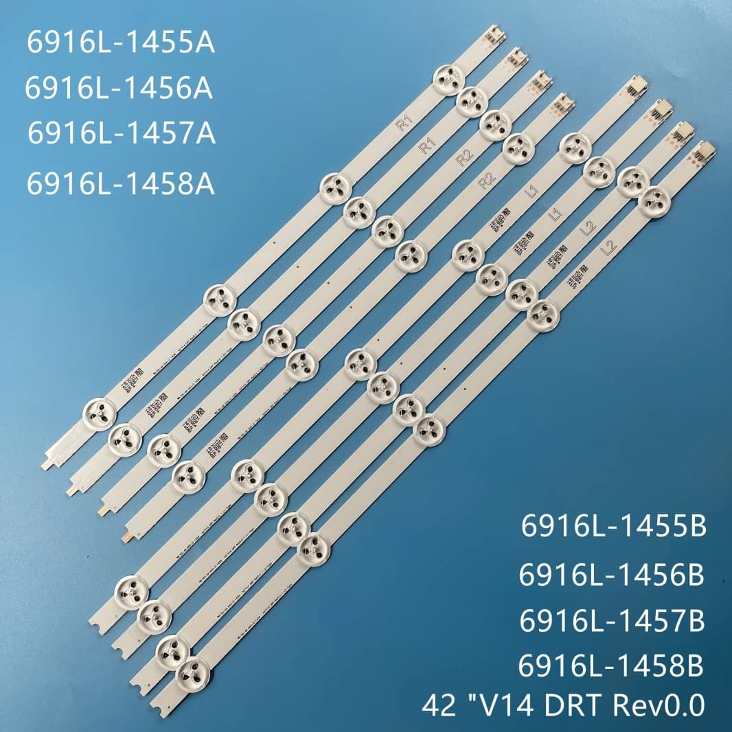 Strisce di retroilluminazione a LED della TV 42PFH5609/88 42PFT5609/60 Barre TV LED 42" V14 DRT REV0.0 1 L1 R1 Bande Righelli 6916L-1455A