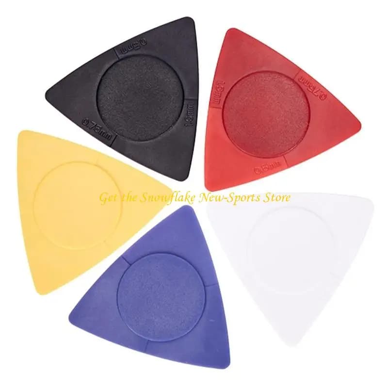 E56D 10 Pz/set 1.0mm 0.75mm 0.5mm 3 Spessore ABS Plettri Paddle per Chitarrista Amanti della Musica Regali Superficie