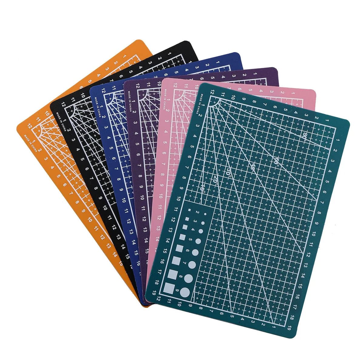 A5 Self-Healing Cutting Mat 1-Pack - Double-Sided Plastic Craft Board with Grid for Sewing, Scrapbooking & Fabric