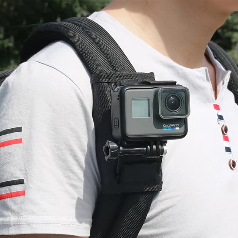 Backpack clip for action camera 360 ° Backpack bracket with swivel strap buckle for GoPro Hero 8/7/6/5/4 Accessories
