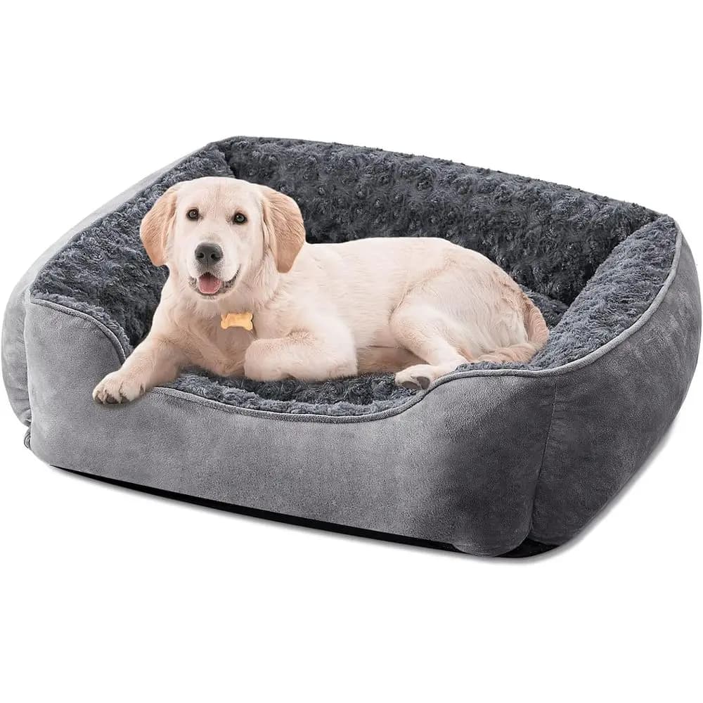 Divano Letto Ortopedico Lavabile, Cuccia Traspirante per Cuccioli e Animali Domestici, Letto Calmante per Cani con Fondo Antiscivolo, Diverse Misure, Verde