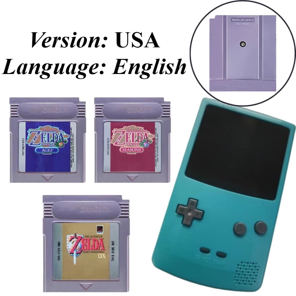 Cartuccia di Gioco GBC 2026 The Legend of Zelda 16Bit per Console Awakening DX Oracle of Seasons Oracle of Ages