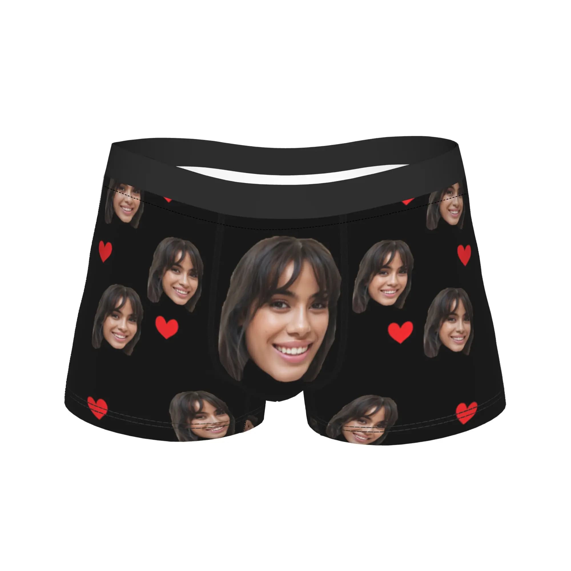 Boxer da Uomo Personalizzabili con la Tua Foto, Slip Traspiranti, Regalo d'Amore per Coppie, Biancheria Intima Divertente, Taglie S-XXL