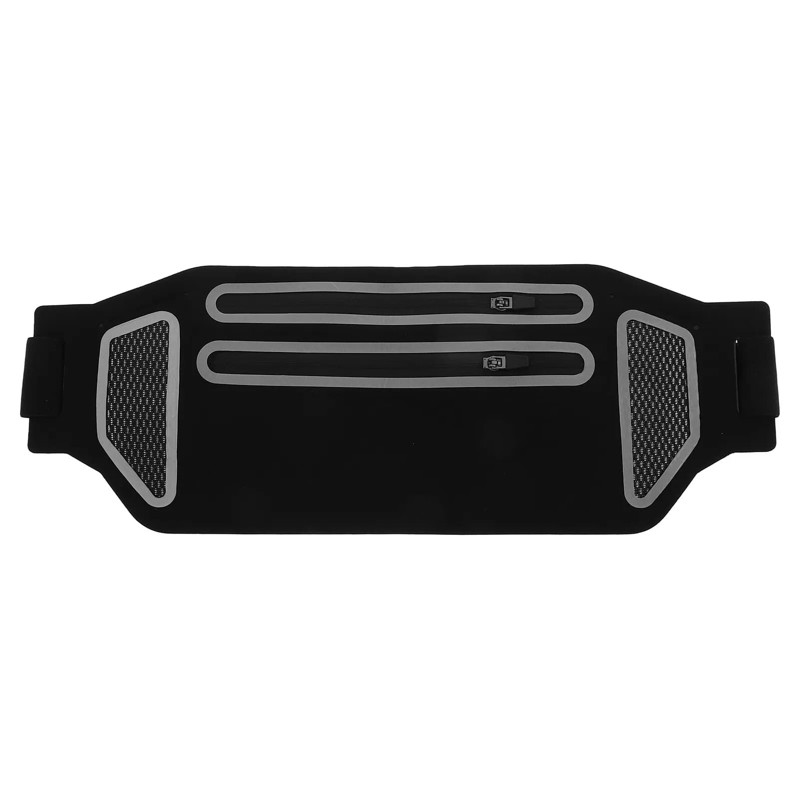 Ultra-Thin Waterproof Running Waist Pack Dual-Zipper Slim Belt Bag for Men Women Gym Fitness Marathon Essentials Phone Holder