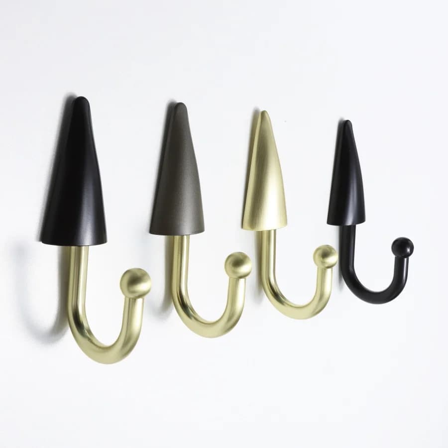 Ganci da parete in lega di zinco per bagno, cucina, ingresso, armadio - Design salvaspazio per appendere cappotti, asciugamani, zaini, cappelli, chiavi