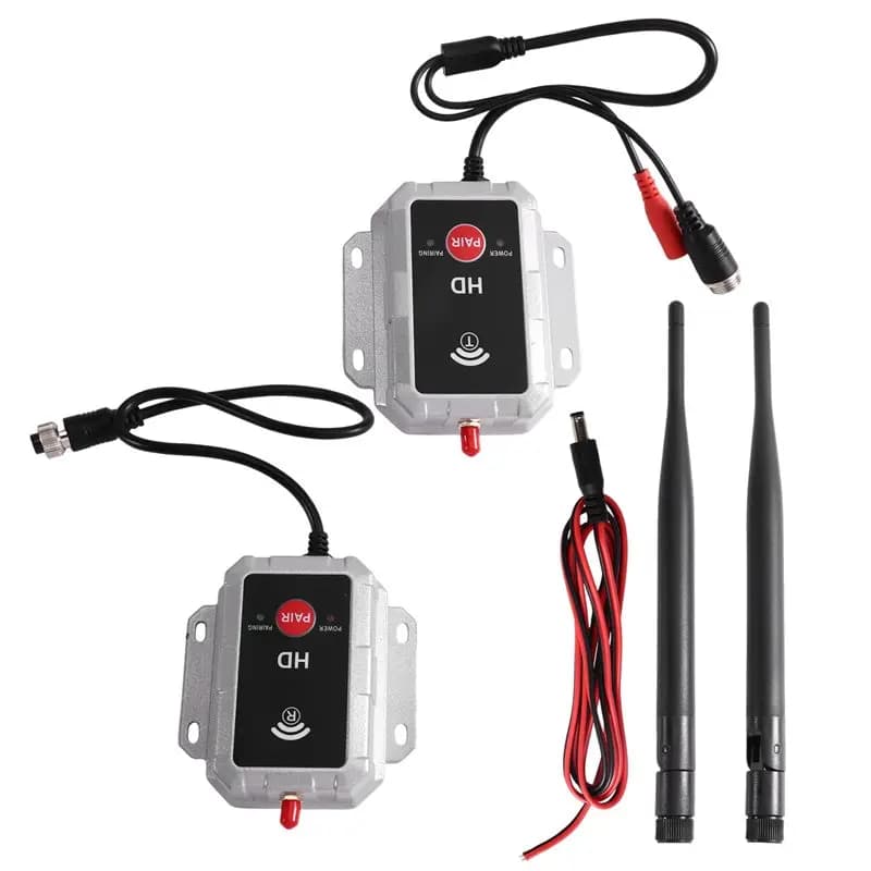AT82-Digital Wireless 2.4G Video Transmitter& Receiver 1080P AHD CVI TVI Outdoor Security Camera System Signal Extender Kit