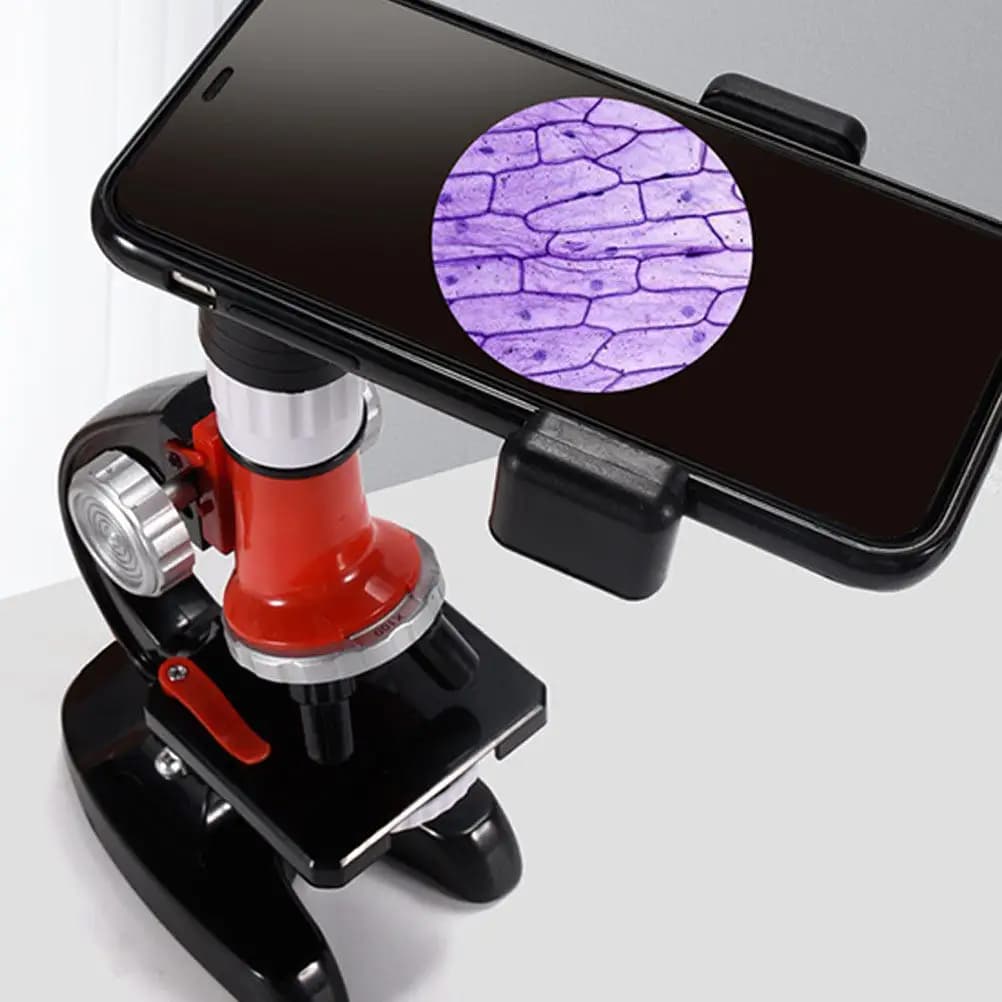 1 Set 1200X Kids Microscope Led Light For Children Biological Science Experiments Educational Plaything Labs Tool Instrument