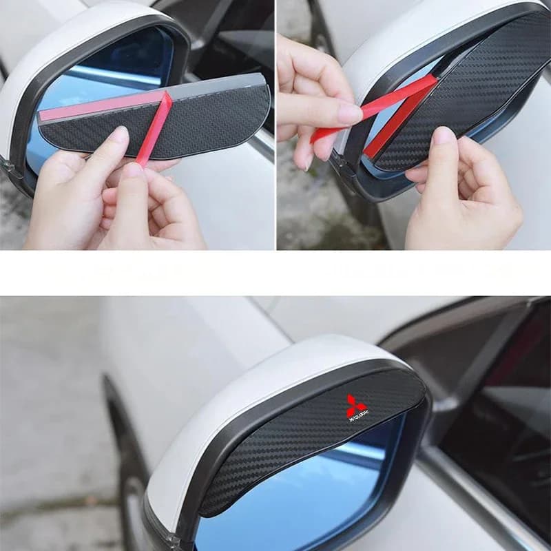 Copertura antipioggia impermeabile per specchietto retrovisore auto per Mitsubishi Outlander I200 Pajero Eclipse ASX Lancer Space Delica Ex