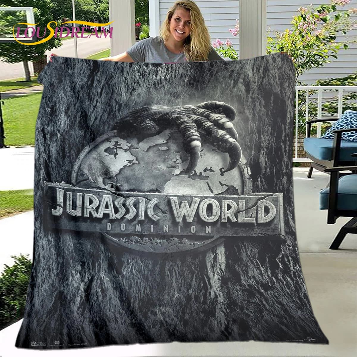 New Cartoon Jurassic Park coperta, coperta di flanella coperta, morbida coperta calda per soggiorno letti camera da letto divano Decor regalo