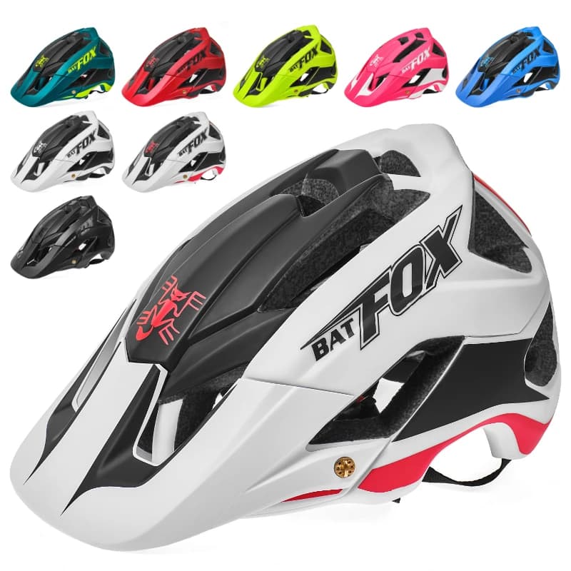 BATFOX Men's Cycling Helmet MTB Helmet Mountain Bike Helmet Ultralight Road Safety Hat capable cycling helmets mtb