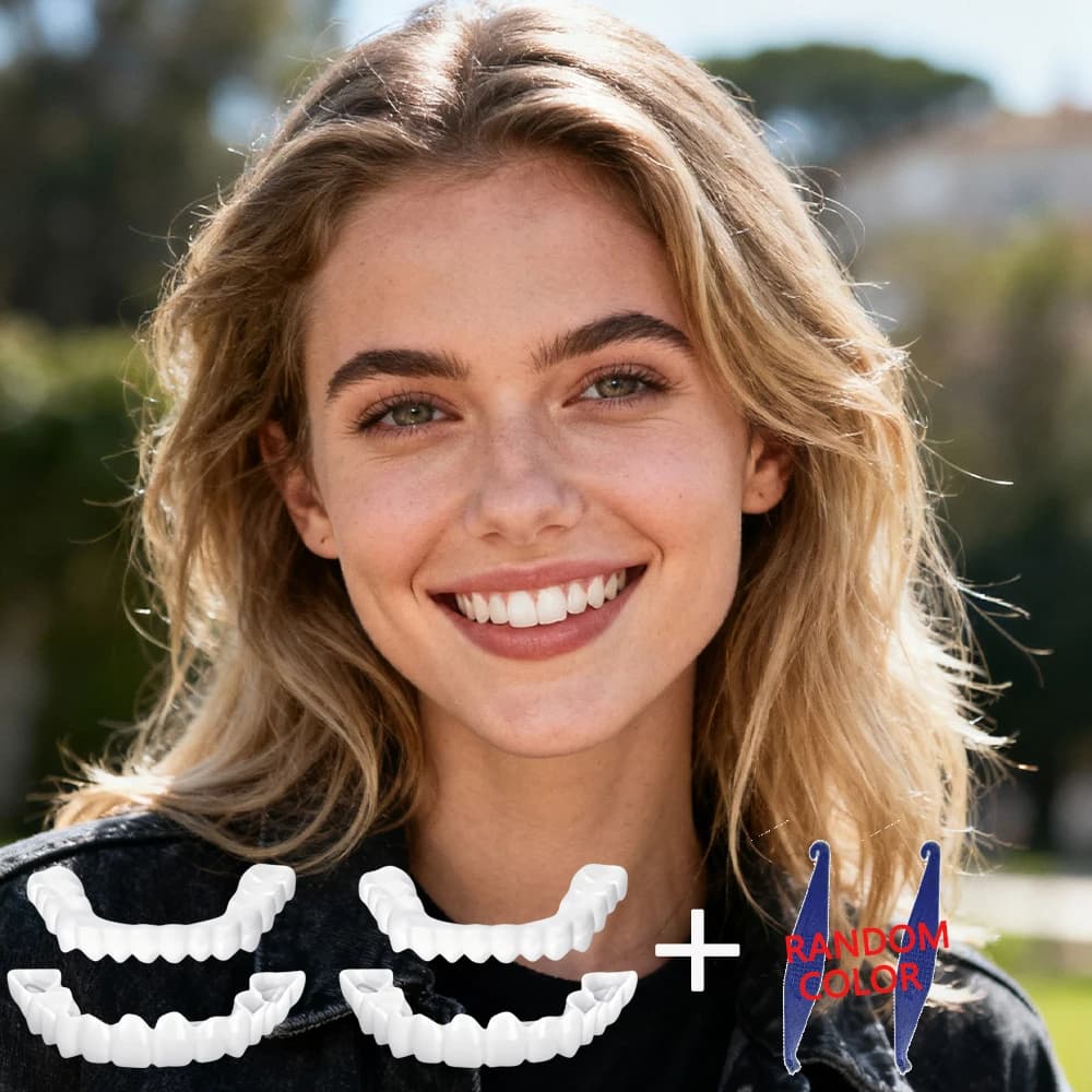 Faccette Dentali Riutilizzabili per Studenti Adolescenti, Sbiancamento Istantaneo per un Sorriso Fresco, Stile per Uso Quotidiano Scolastico H2931