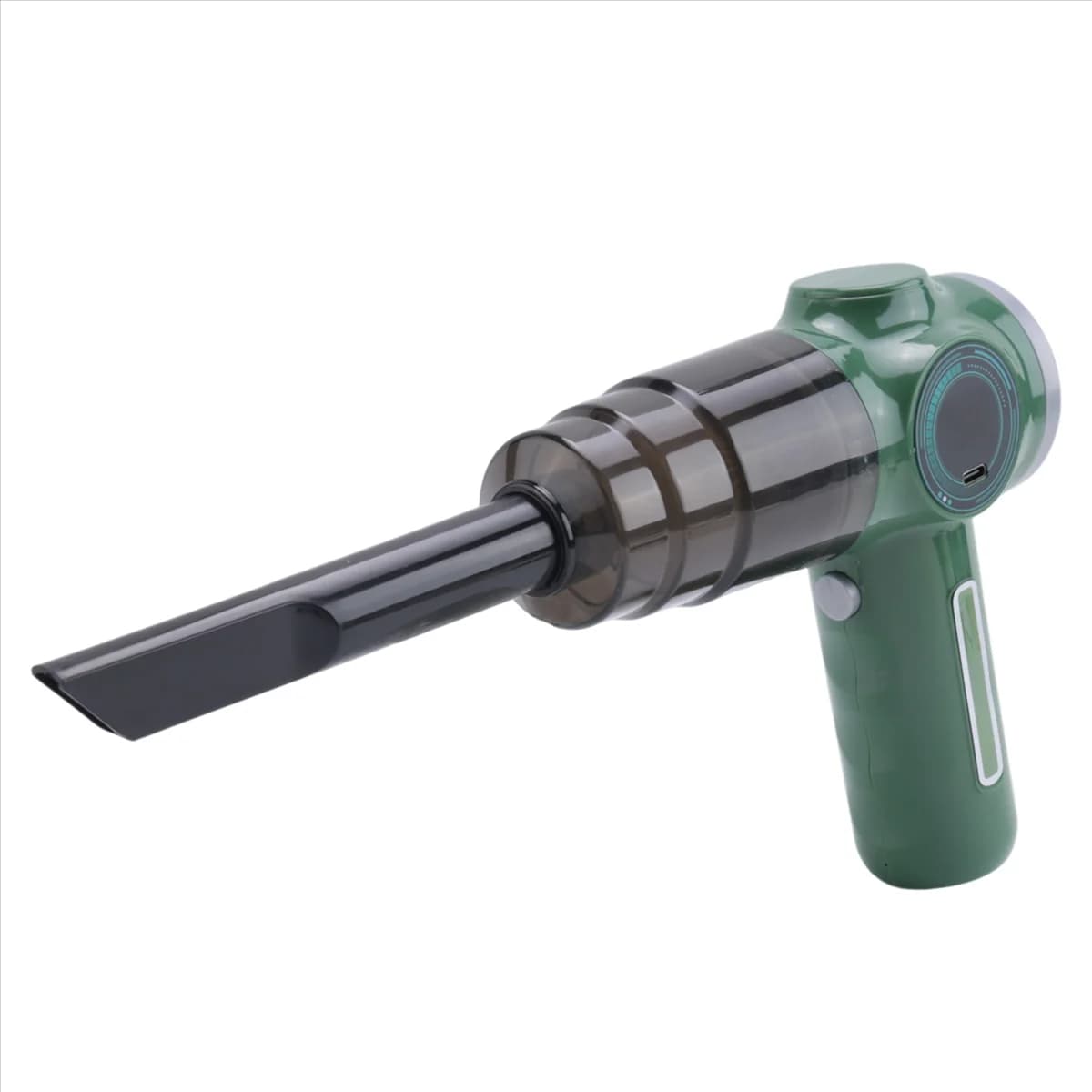 A43MM Aspirapolvere per auto senza fili Aspirazione portatile Macchina per collettore di polveri portatile per automobili Piccolo mini soffiatore di polvere-Verde