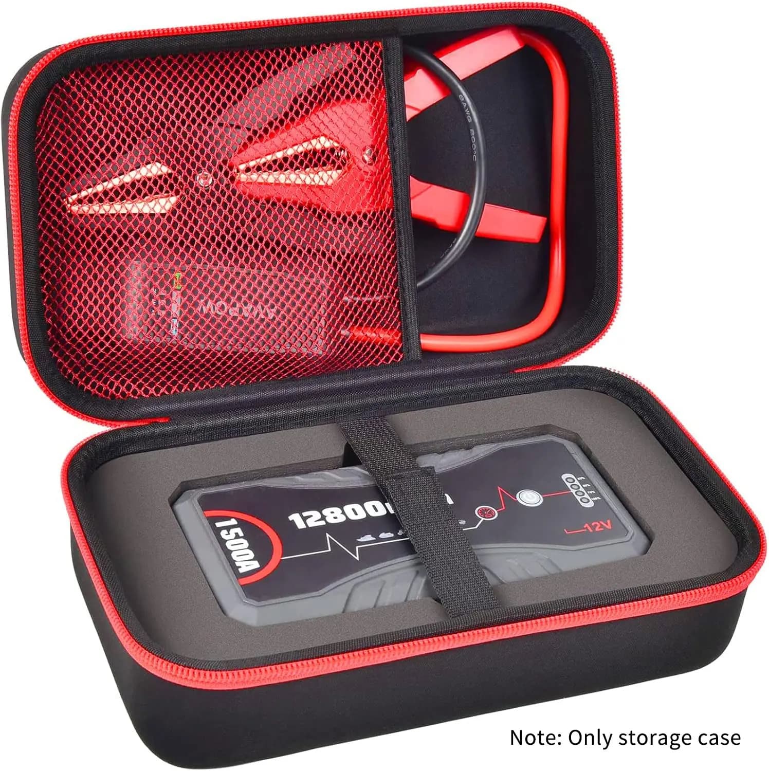 Custodia da trasporto compatibile con il avviamento di emergenza per auto NEXPOW, avviamento a batteria da 1500 A Peak 12800 mAh Q10S/T11Supporto per scatola di immagazzinaggio (solo scatola)