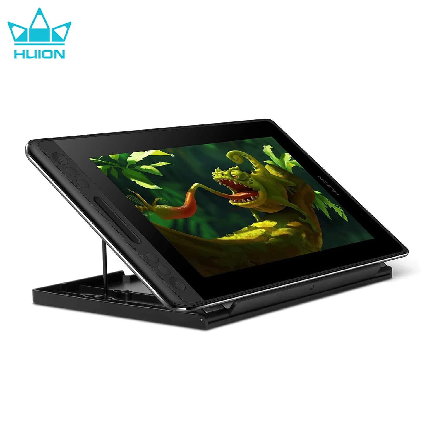 Tavoletta grafica Huion Kamvas Pro 12 con schermo Monitor da disegno digitale da 11,6 pollici Display con penna completamente laminata con supporto pieghevole