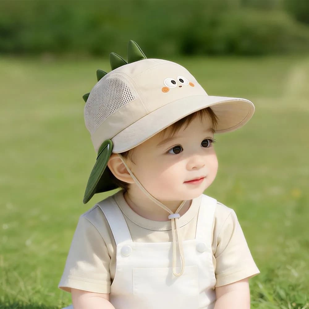 Cute Breathable Children's Fishing Cap Sun Protection UV Resistant Baby Hat Thin Large Brim Sun Hat for Boys Girls