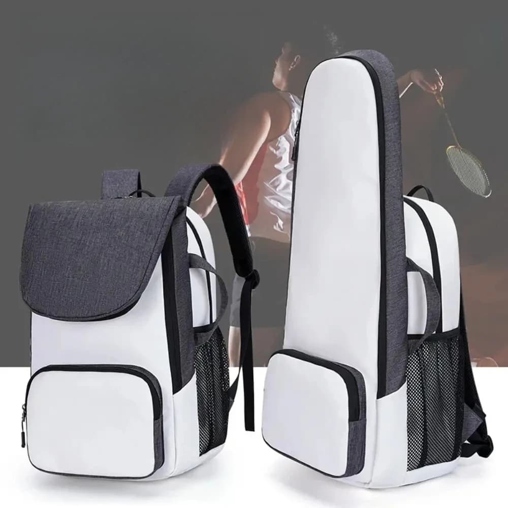 New Foldable Backpack for Tennis Rackets, Large Capacity Multifunctional Bag for Badminton Rackets with Shoe Cover, Sports Bag
