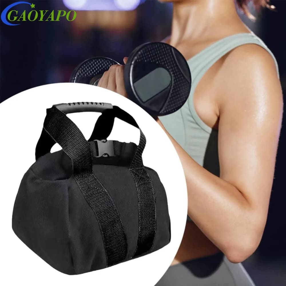 1PCS Refillable Soft Sand Kettlebell Sandbag, Adjustable Weight Sand Bag For Strength Training Home Gym Fitness Workout Use
