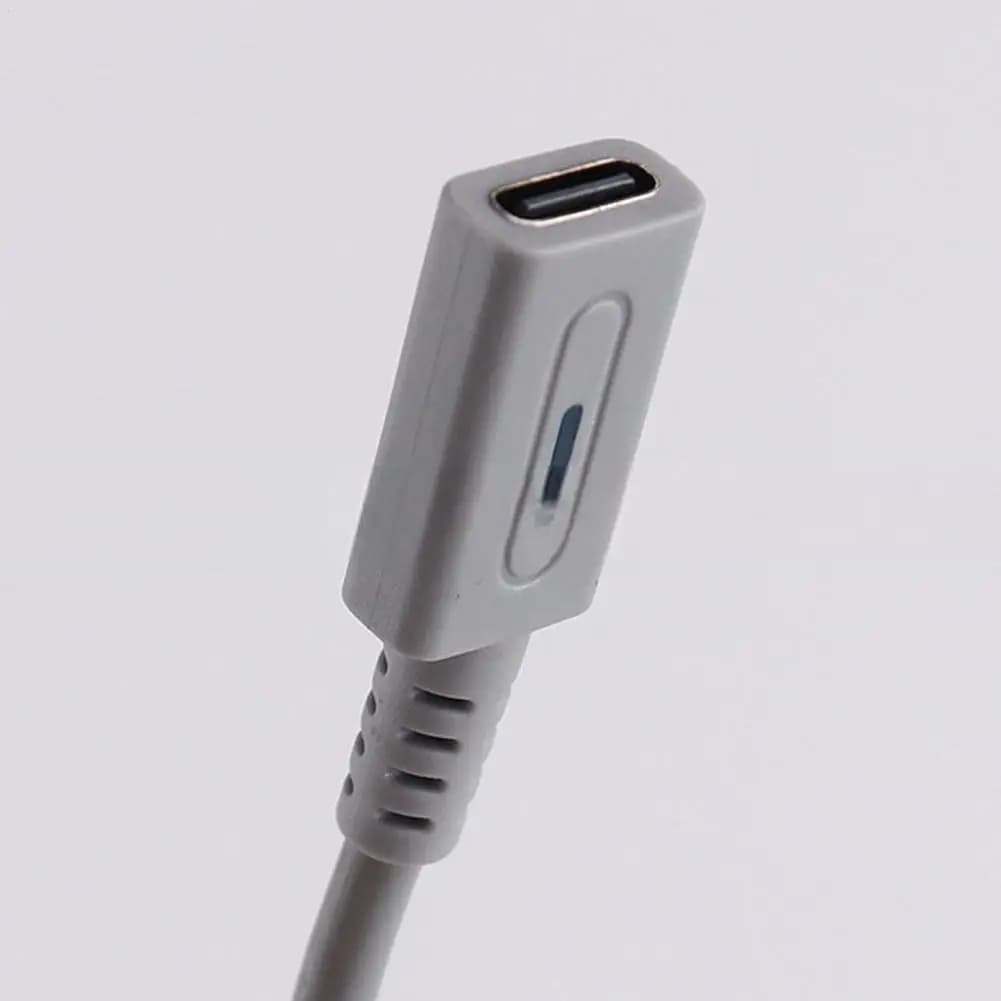 Cavo USB-C PD da 45W per controller Wii, cavo di ricarica con adattatore USB-C e convertitore LED per console Nintendo Wii, cavo di alimentazione.