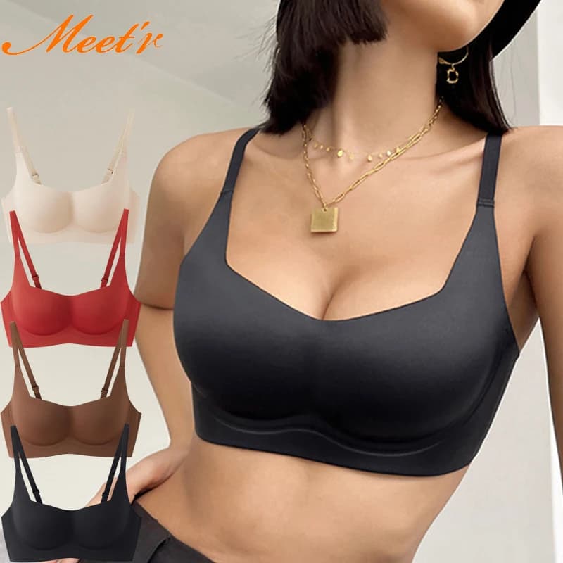 Meet'r Reggiseno da donna sottile e dimagrante Nuovo popolare intimo senza fili senza cuciture Sport Yoga Corsetto Reggiseno intimo