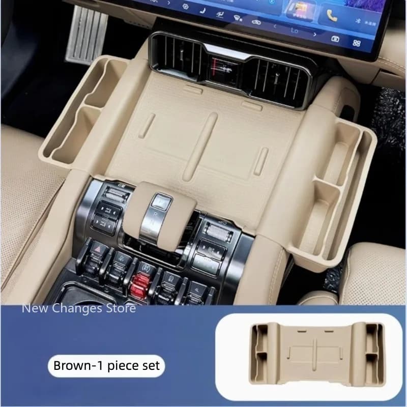 BYD Denza B8 2025 2026 Wireless Charging Silicone Pad Central Control Storage Box Modification Accessory for Vehicle