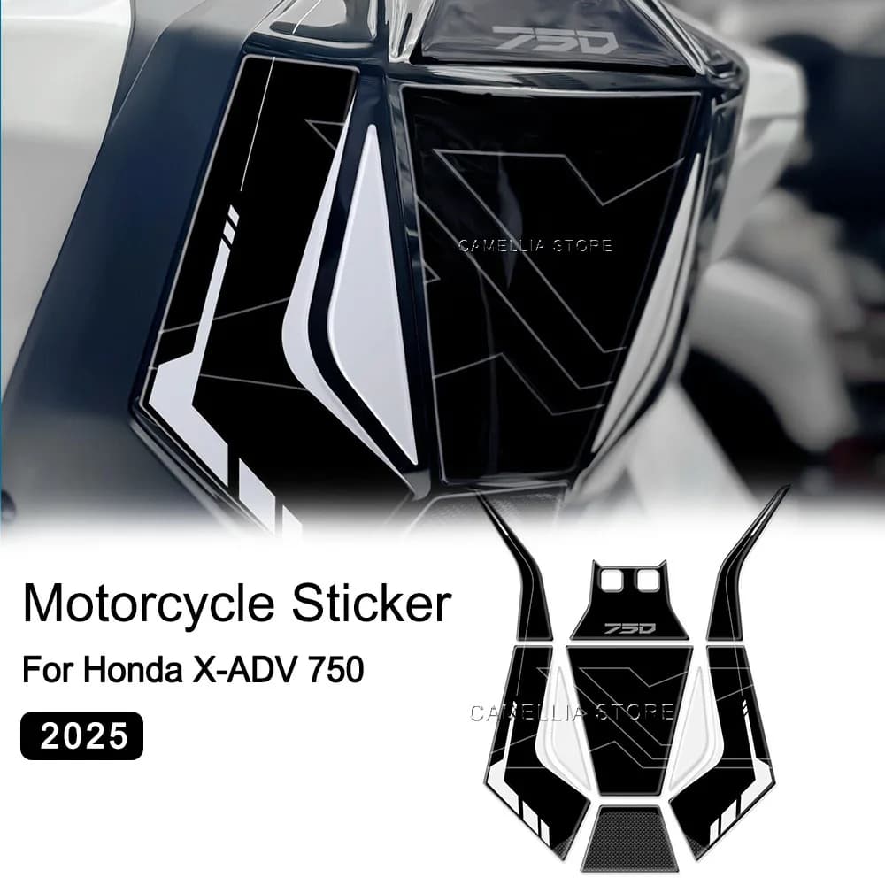 Per Honda X-ADV 750 2025 Accessori Moto 3d Epossidico Moto Serbatoio Carburante Adesivo Laterale Adesivo Impermeabile Recentemente Lanciato