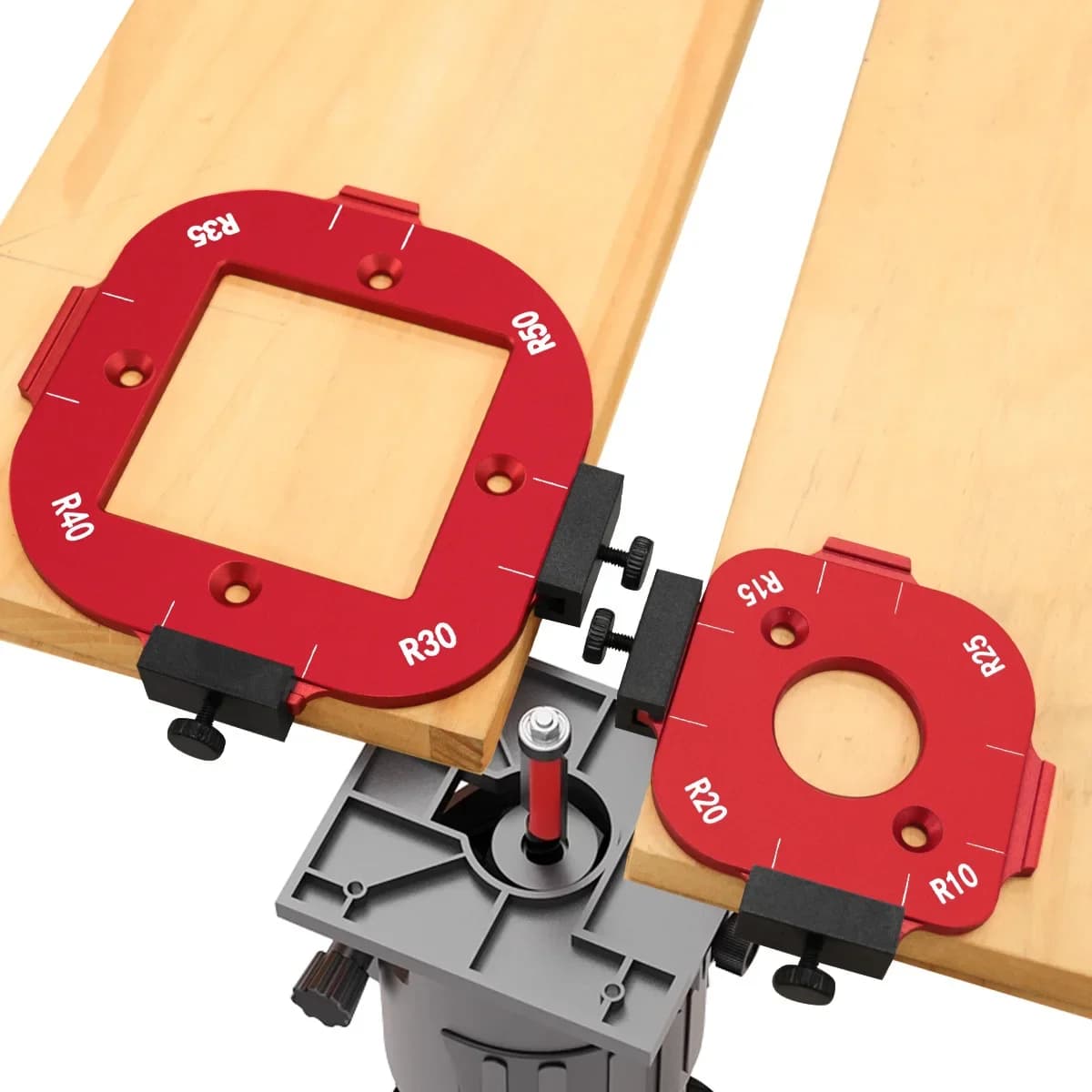 Router Corner Radius Template for Woodworking, Multifunctional Aluminum Alloy Round Arc Corner Mould, Wooden Board Arc Cutting