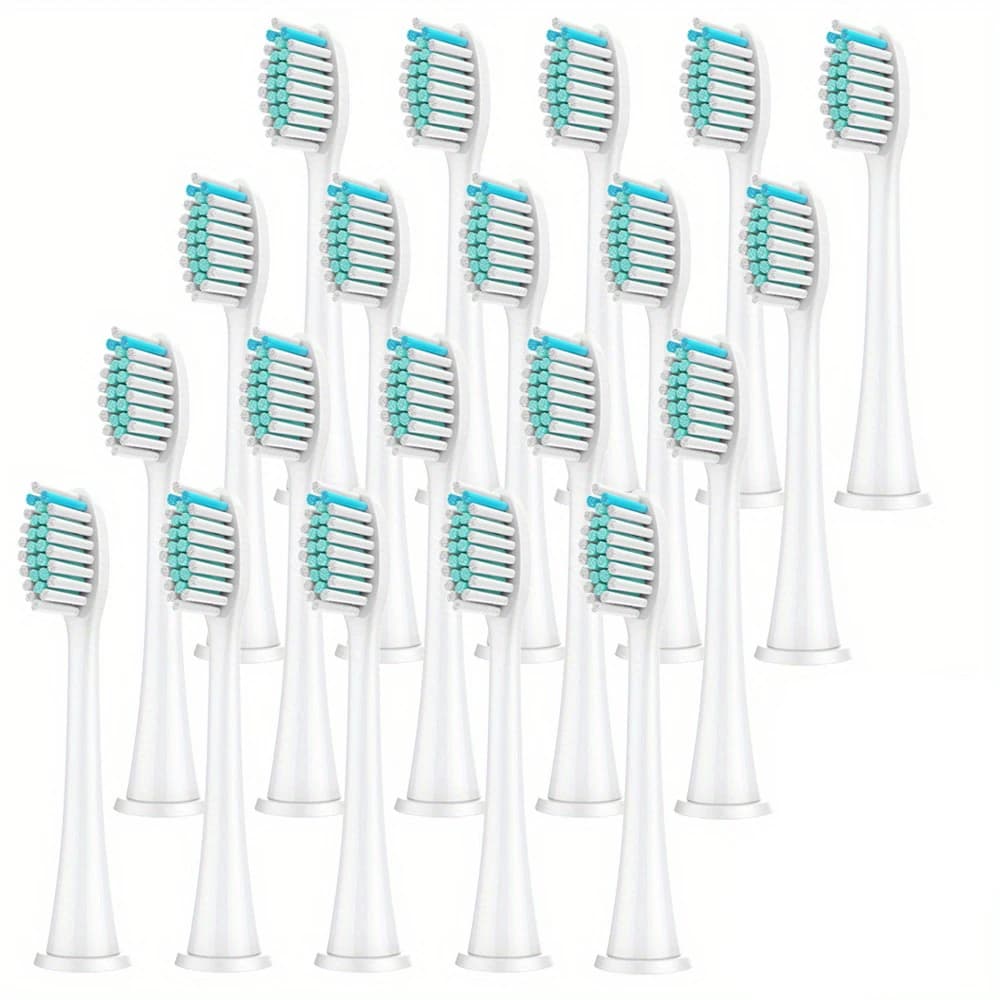 Testine per spazzolino sonico per Philips Sonicare 20 pezzi con copertura protettiva da 4 pezzi Spazzolino elettrico con setole morbide Dupont