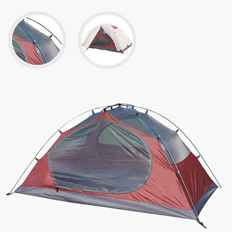 Una tenda da campeggio all'aperto Forniture per attrezzature pieghevoli portatili all'aperto Addensate antipioggia e resistenti al freddo