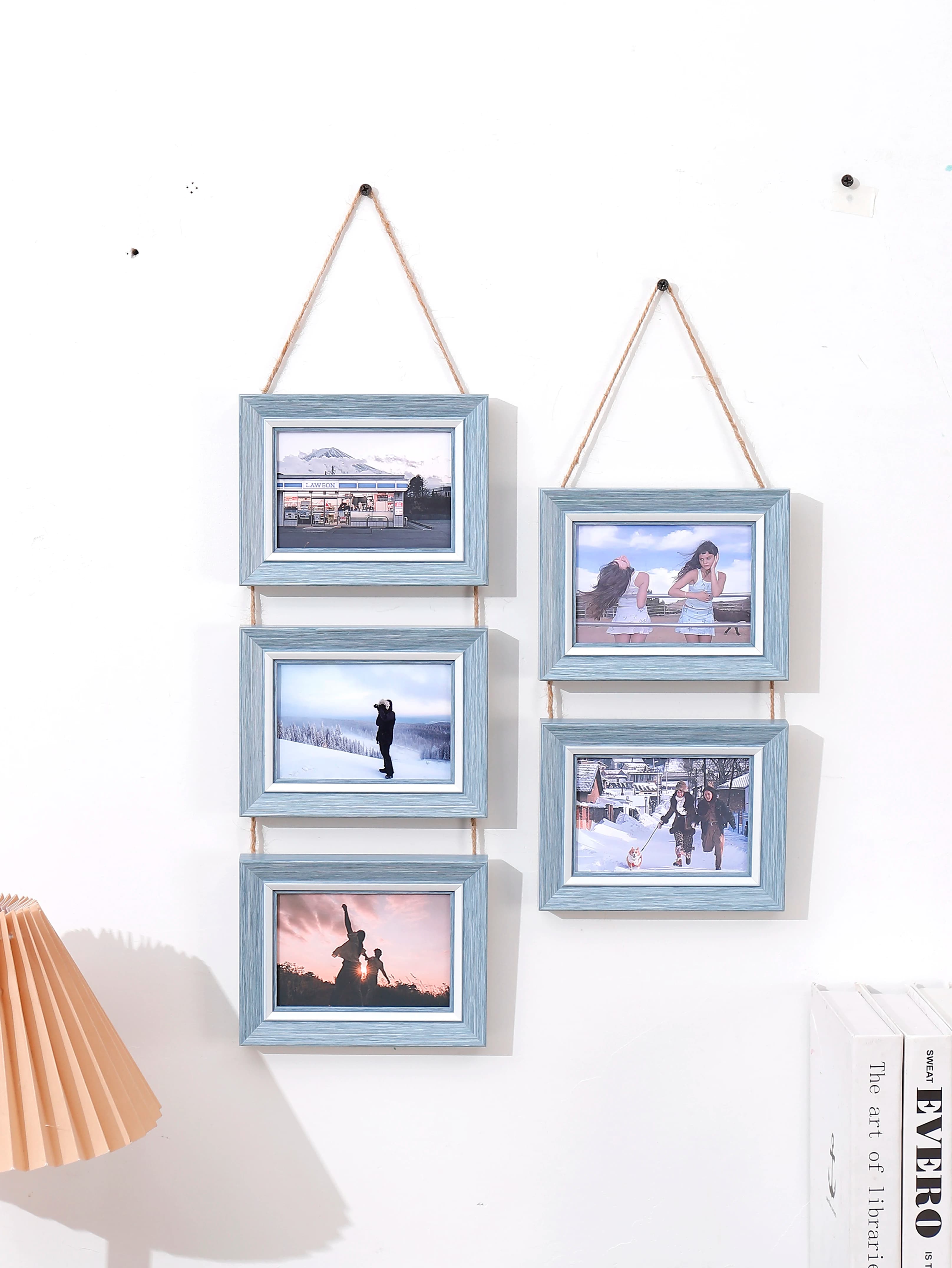 Cornice per foto 1PC 3,5x5 pollici - Decorazione da parete con giunture, cornice per appendere a parete, per amici di famiglia e cornice per bambini,