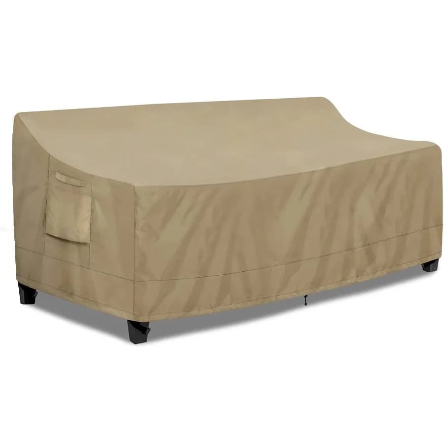 PureFit Copridivano da esterno Copridivano da giardino impermeabile Copridivano da esterno a 4 posti con presa d'aria e maniglie 104 W x 40 D x