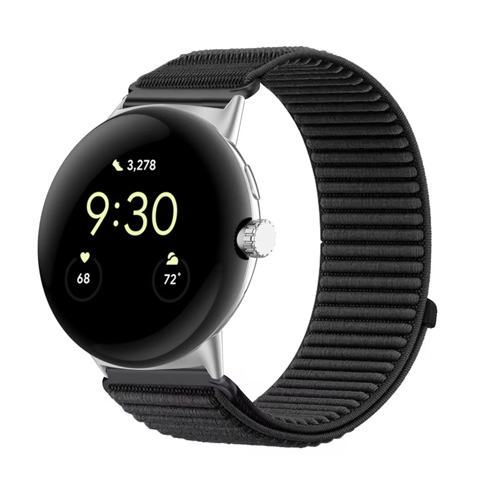 Cinturini in nylon per Google Pixel Watch 1/2/3 cinturino da 41 mm, cinturino in nylon elastico con velcro morbido