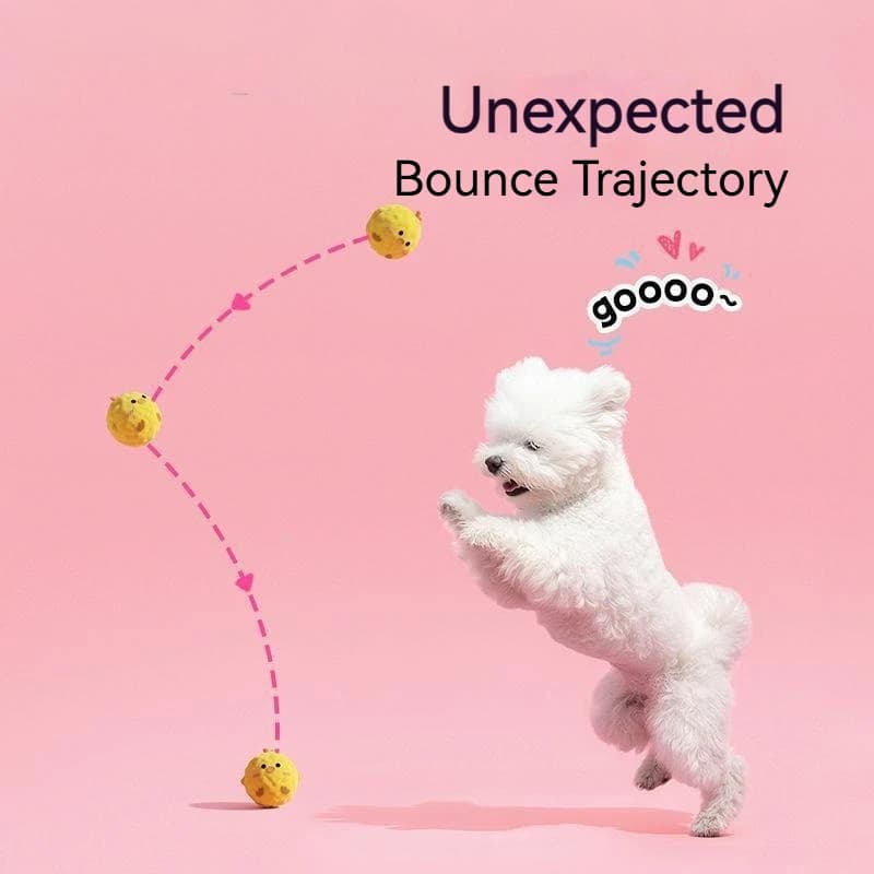 Cartoon Squeaky Dog Toy Pet Toy Cartoon Plush Squeaky Chew Ball Soft Fabric Teeth Cleaning Interactive Boredom Relief For Dogs