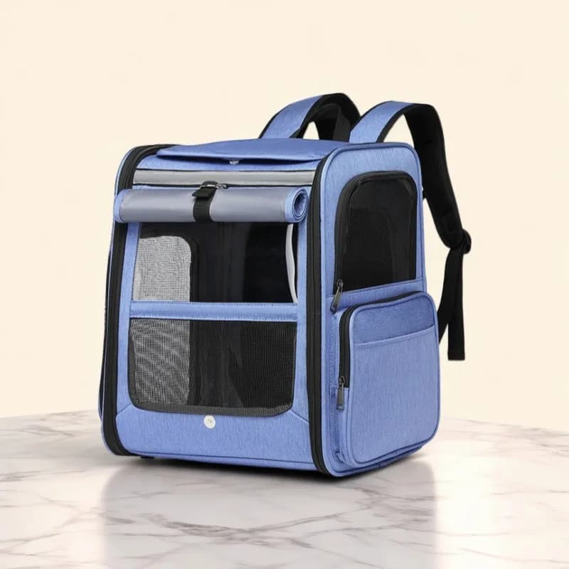 Expandable Rear Design Cat Backpack New Foldable Breathable Portable Pet Carrier Outdoor Travel Pet Bag