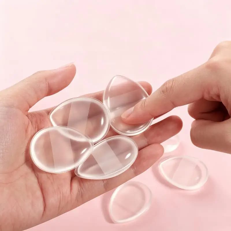 2PCS Mini Silicone Fingertips-Reusable, Fragrance-Free Makeup Brushes for Foundation, Concealer and Powder Make Up Accessories