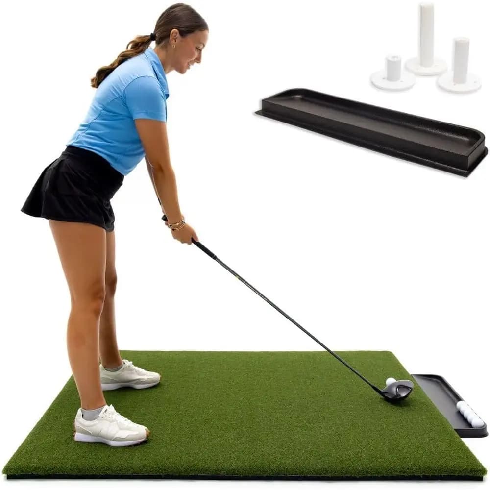 Tur Indoor/Outdoor Golf Mat. Bonus Tray + 3 Tees