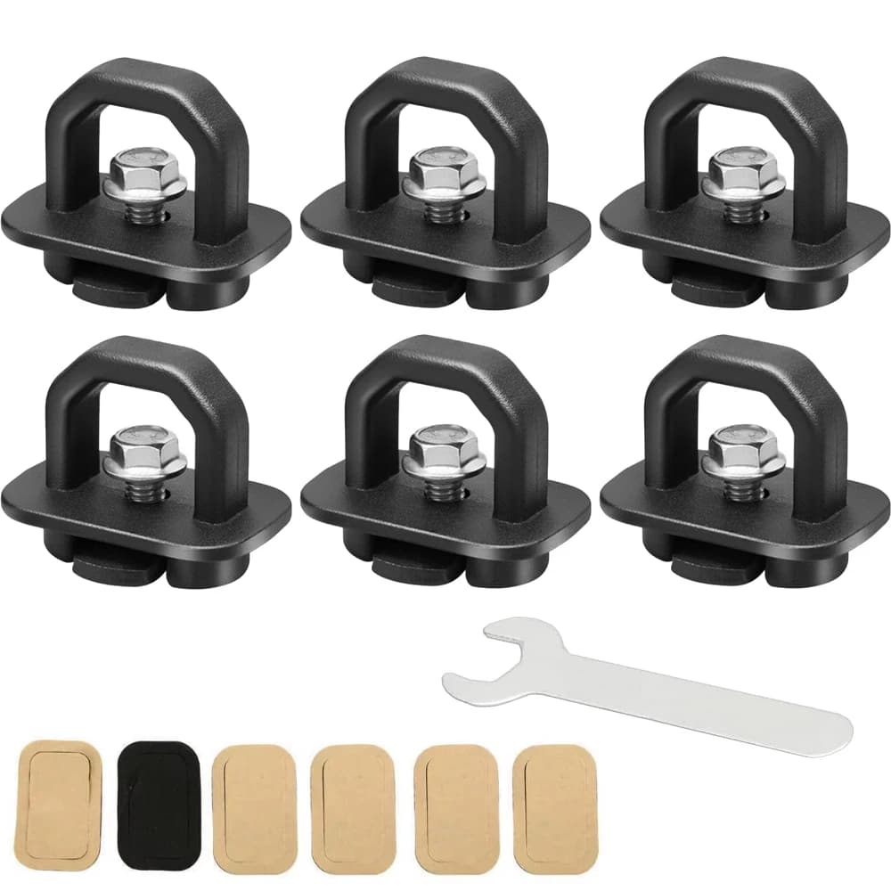 4/6pcs Tie Imbottiture Ancoraggio Per Camioncino Letto Cargo Box Gancio Corda Fissa Fibbia Per Chevy Silverado GMC Sierra 1500 2500 2007-2023