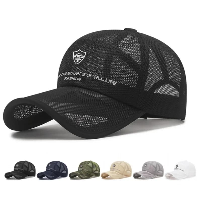 Cappello da Sole Traspirante ad Asciugatura Rapida, Protezione UV per Sport, Golf, Baseball, Viaggi all'Aperto, Visiera Parasole