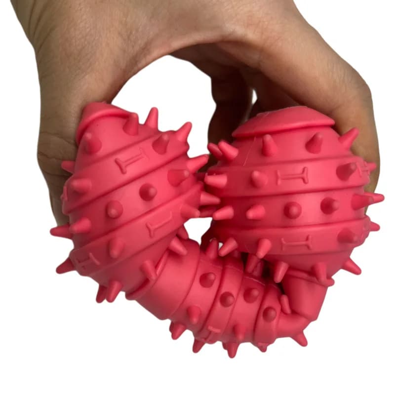 Cat and dog dumbbells for self-entertainment, boredom relief, and teeth grinding with sound effectsTPRRubber pet chew toys
