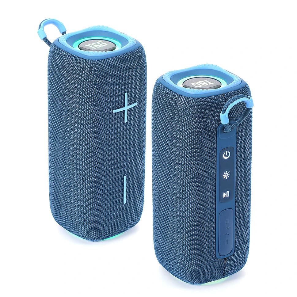 TG654 Portable Bluetooth Speaker Wireless Stereo Bass Speaker Outdoor Travel Speaker with Lanyard