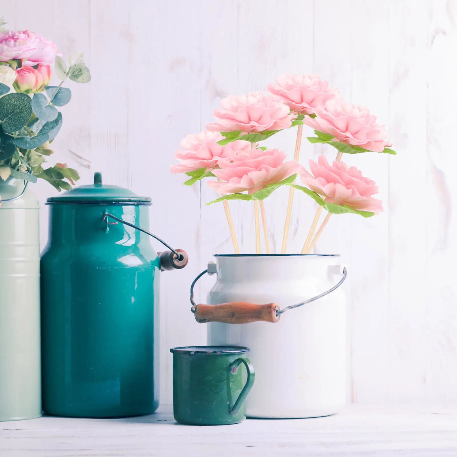 Set di 5 Bastoncini Diffusori Artistici in Rattan e Legno per Bottiglie di Aromaterapia, Decorazione d'Interni e Diffusione di Fragranze