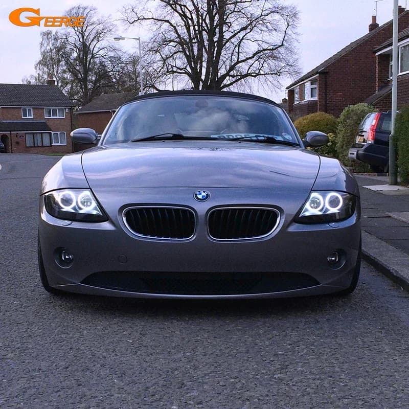 For BMW Z4 E85 E86 2002 2004 2005 2006 2007 2008 Excellent daylight Ultra bright COB Led Angel Eyes Kit Halo Rings