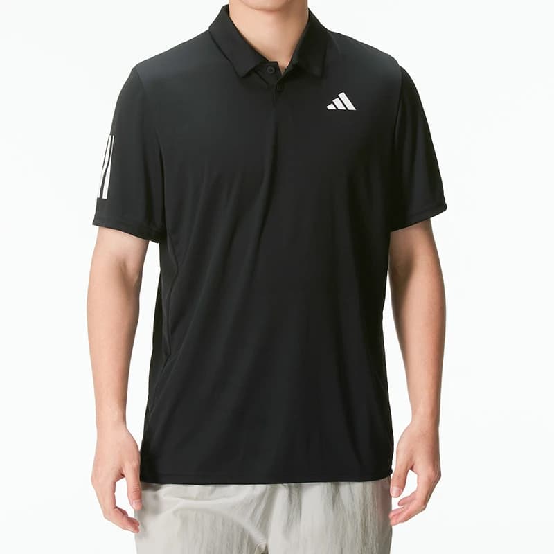 Casual sportswear with short sleeves Adidas, comfortable and breathable T-shirt with twisted, casual polo Is2294