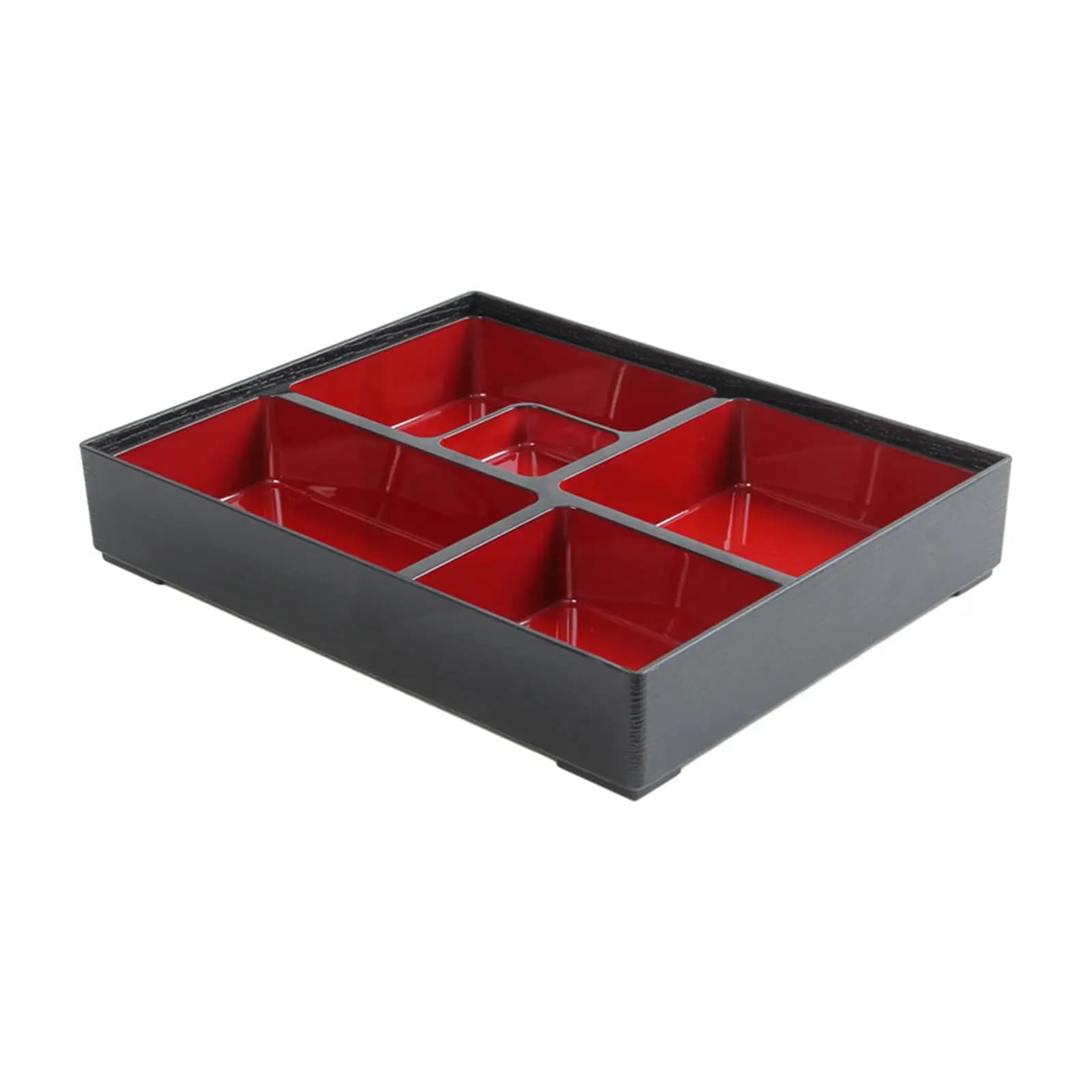 Contenitore per Pranzo Giapponese Bento Box con Cinque Scomparti, Vassoio per Alimenti per Lavoro, Ufficio, Picnic